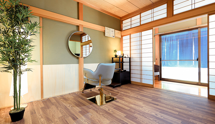 美容室MIRAIの店内